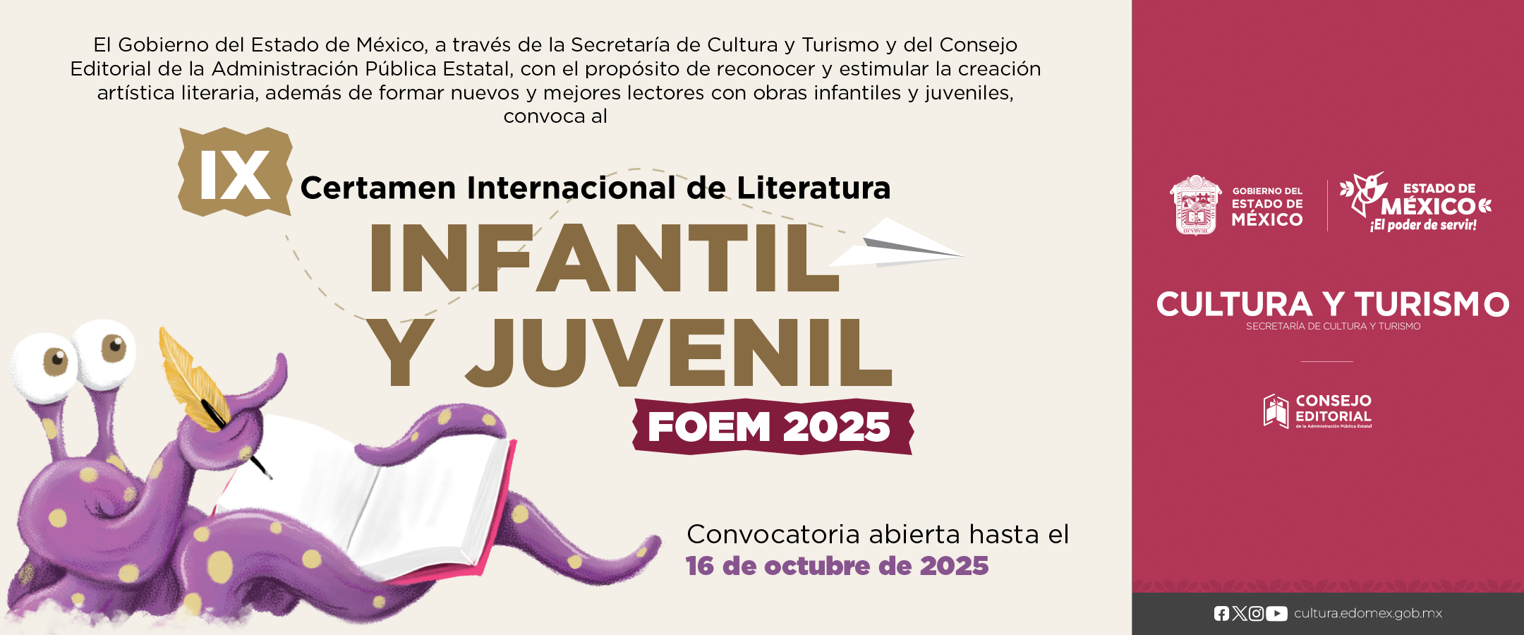 IX Certamen Internacional de Literatura Infantil y Juvenil FOEM 2025